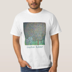 Gustav Klimt - Rosebushes under the Trees T-Shirt