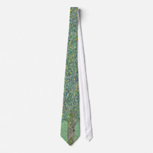 Gustav Klimt - Rosebushes under the Trees Tie
