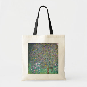 Gustav Klimt - Rosebushes under the Trees Tote Bag