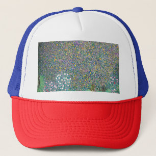 Gustav Klimt - Rosebushes under the Trees Trucker Hat