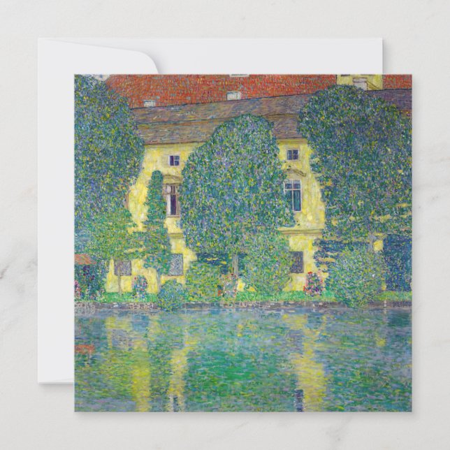 Gustav Klimt - Schloss Kammer am Attersee III Invitation (Front)