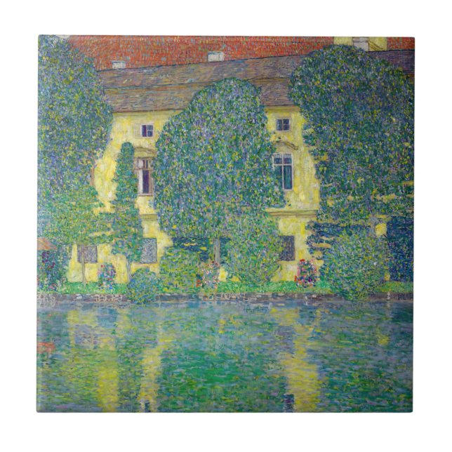 Gustav Klimt - Schloss Kammer am Attersee III Tile (Front)