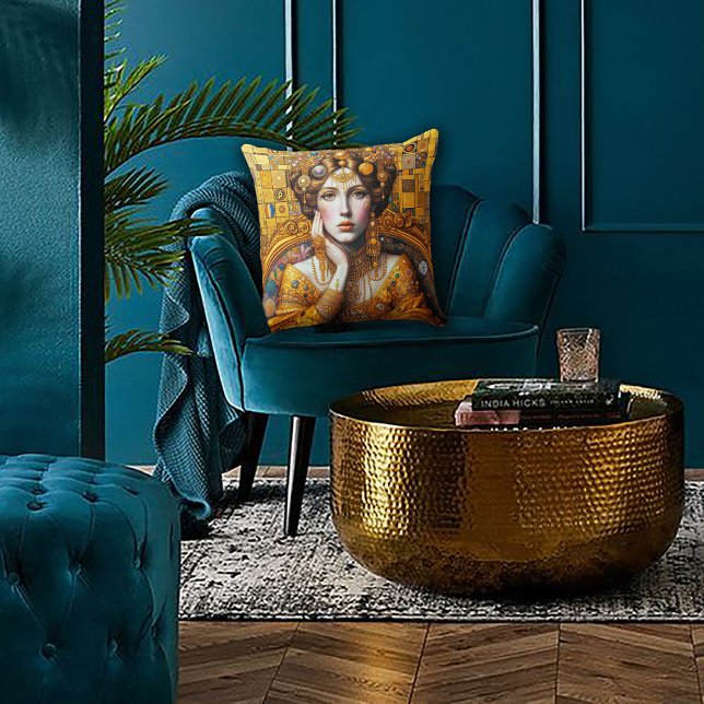 Gustav Klimt Seated Woman Cushion (Creator Uploaded)