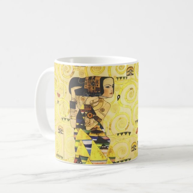 Gustav Klimt Stoclet Frieze Coffee Mug (Front Left)