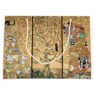 Gustav Klimt - Stoclet Frieze Tree of Life Large Gift Bag