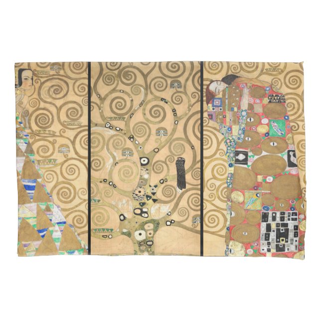 Gustav Klimt - Stoclet Frieze Tree of Life Pillowcase (Front)
