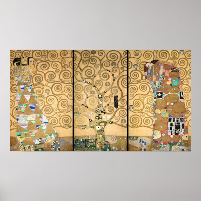 Gustav Klimt - Stoclet Frieze Tree of Life Poster (Front)