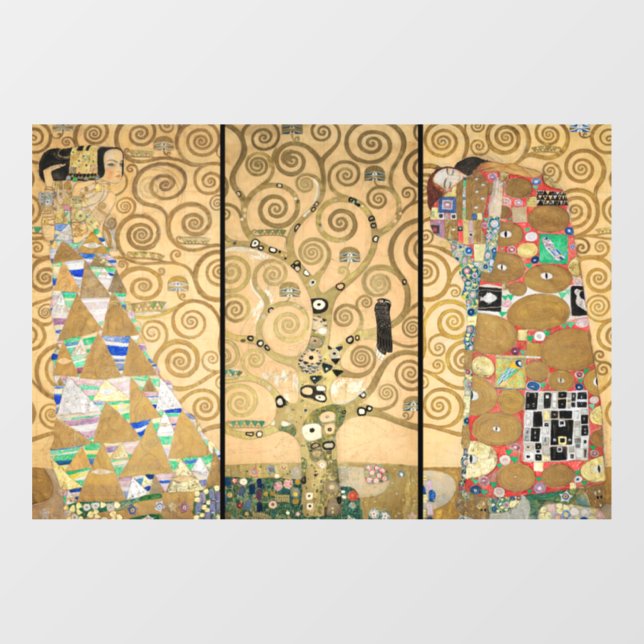 Gustav Klimt - Stoclet Frieze Tree of Life Window Cling (Sheet)