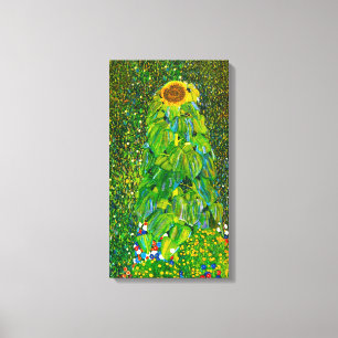 Gustav Klimt Sunflower Canvas Poster Print
