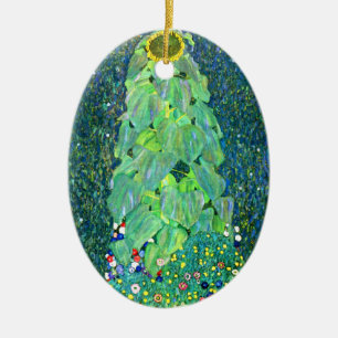 Gustav Klimt: Sunflower Ceramic Tree Decoration