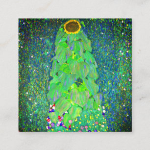 Gustav Klimt Sunflower Enclosure Card