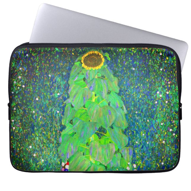 Gustav Klimt Sunflower Laptop Sleeve (Front)