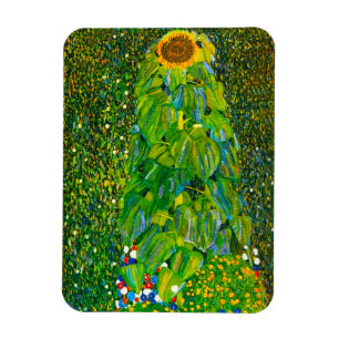 Gustav Klimt Sunflower Magnet