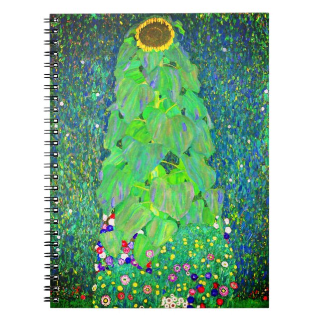 Gustav Klimt Sunflower Notebook (Front)