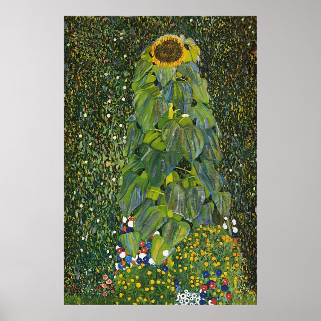 Gustav Klimt Sunflower Poster (Front)