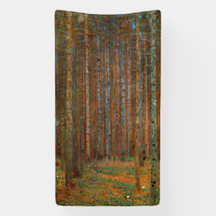 Gustav Klimt - Tannenwald Pine Forest Banner