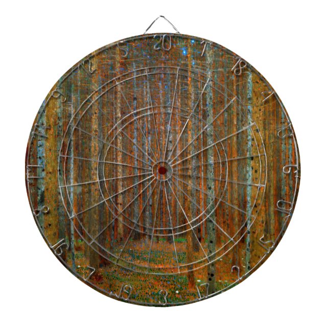 Gustav Klimt - Tannenwald Pine Forest Dartboard (Front)