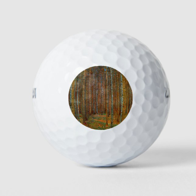 Gustav Klimt - Tannenwald Pine Forest Golf Balls (Front)