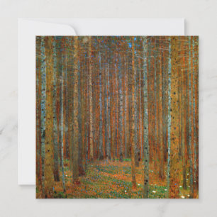 Gustav Klimt - Tannenwald Pine Forest Invitation