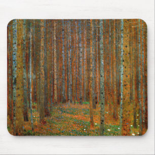 Gustav Klimt - Tannenwald Pine Forest Mouse Mat