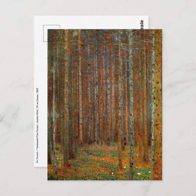 Gustav Klimt - Tannenwald Pine Forest Postcard (Front/Back)