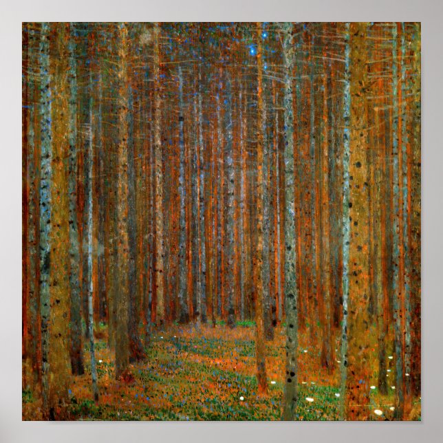 Gustav Klimt - Tannenwald Pine Forest Poster (Front)