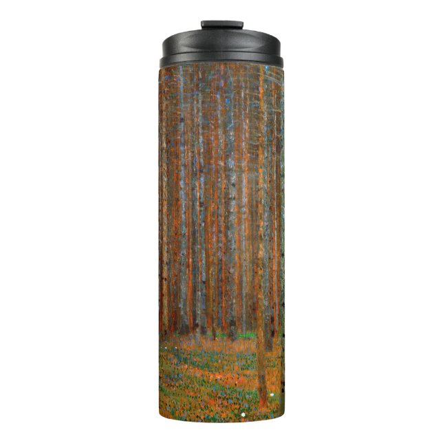 Gustav Klimt - Tannenwald Pine Forest Thermal Tumbler (Front)