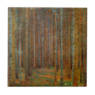 Gustav Klimt - Tannenwald Pine Forest Tile