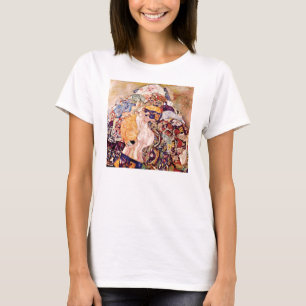 Gustav Klimt - The Baby Cradle - Newborn T-Shirt