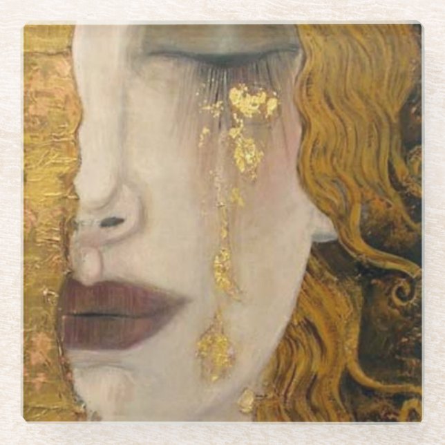Gustav Klimt The Golden Tear Coaster (Front)