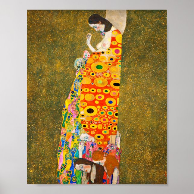 Gustav Klimt The Hope II, Die Hoffnung II Poster (Front)