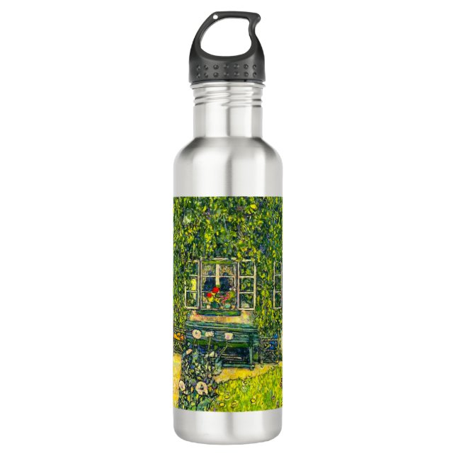 Gustav Klimt The House of Guardaboschi 710 Ml Water Bottle (Front)