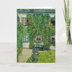 Gustav Klimt - The House of Guardaboschi Card