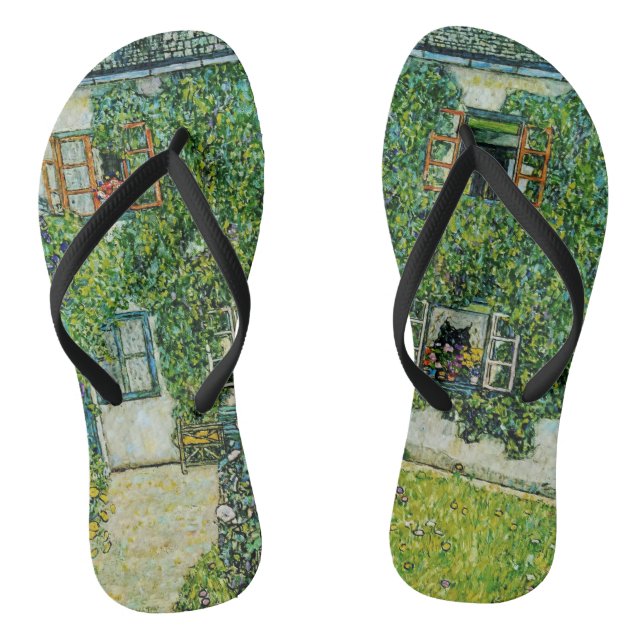 Gustav Klimt - The House of Guardaboschi Flip Flops (Footbed)