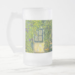 Gustav Klimt The House of Guardaboschi Frosted Glass Beer Mug