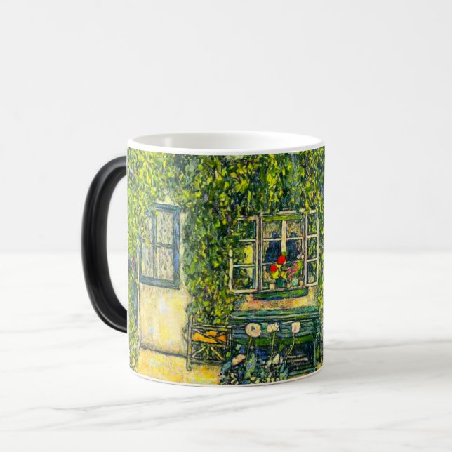 Gustav Klimt The House of Guardaboschi Magic Mug (Front Left)