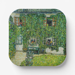 Gustav Klimt - The House of Guardaboschi Paper Plate