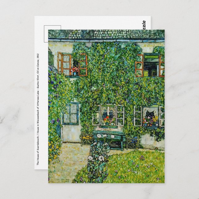 Gustav Klimt - The House of Guardaboschi Postcard (Front/Back)