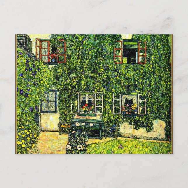Gustav Klimt - The House of Guardaboschi Postcard (Front)