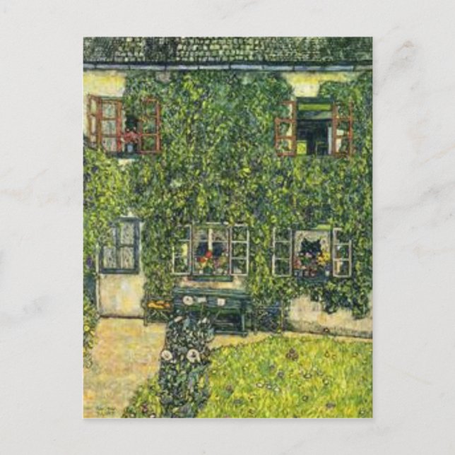 Gustav Klimt - The House of Guardaboschi Postcard (Front)
