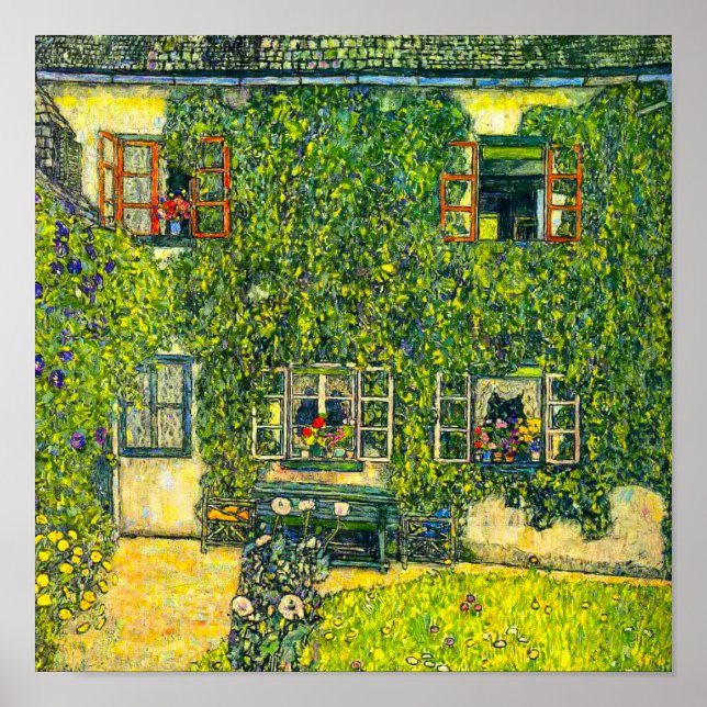 Gustav Klimt The House of Guardaboschi Poster (Front)