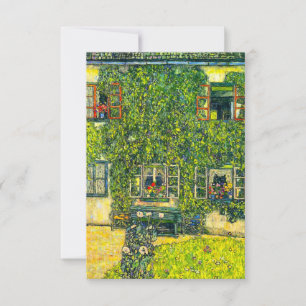 Gustav Klimt The House of Guardaboschi RSVP Card