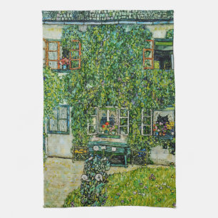 Gustav Klimt - The House of Guardaboschi Tea Towel