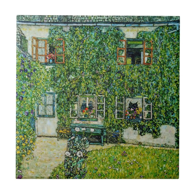 Gustav Klimt - The House of Guardaboschi Tile (Front)