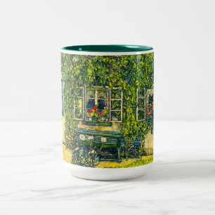 Gustav Klimt The House of Guardaboschi Two-Tone Coffee Mug
