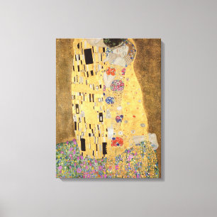 Gustav Klimt   The Kiss, 1907-08 Canvas Print
