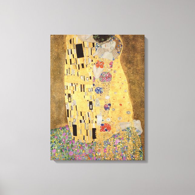 Gustav Klimt | The Kiss, 1907-08 Canvas Print (Front)
