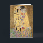Gustav Klimt | The Kiss, 1907-08 Card<br><div class="desc">The Kiss,  1907-08 | by Gustav Klimt | Art Location: Osterreichische Galerie Belvedere,  Vienna,  Austria | Austrian Artist | Image Collection Number: XAM601</div>