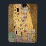 Gustav Klimt | The Kiss, 1907-08 Magnet<br><div class="desc">The Kiss,  1907-08 | by Gustav Klimt | Art Location: Osterreichische Galerie Belvedere,  Vienna,  Austria | Austrian Artist | Image Collection Number: XAM601</div>