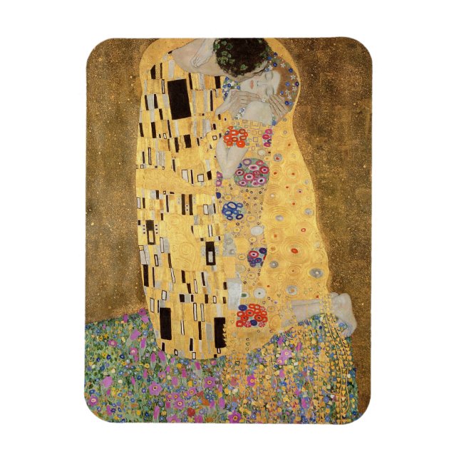 Gustav Klimt | The Kiss, 1907-08 Magnet (Vertical)